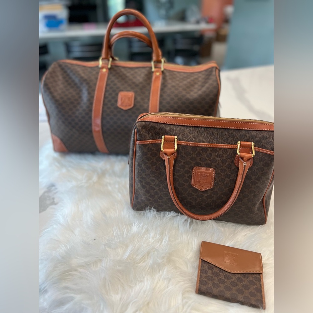 🔥Vintage Céline Macadam Travel Duffle – Pristine, Authenticated, Collector’s Gem - Picture 14 of 14